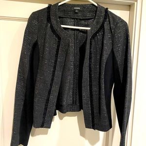 Express jacquard / stretch jacket w/ silver detail